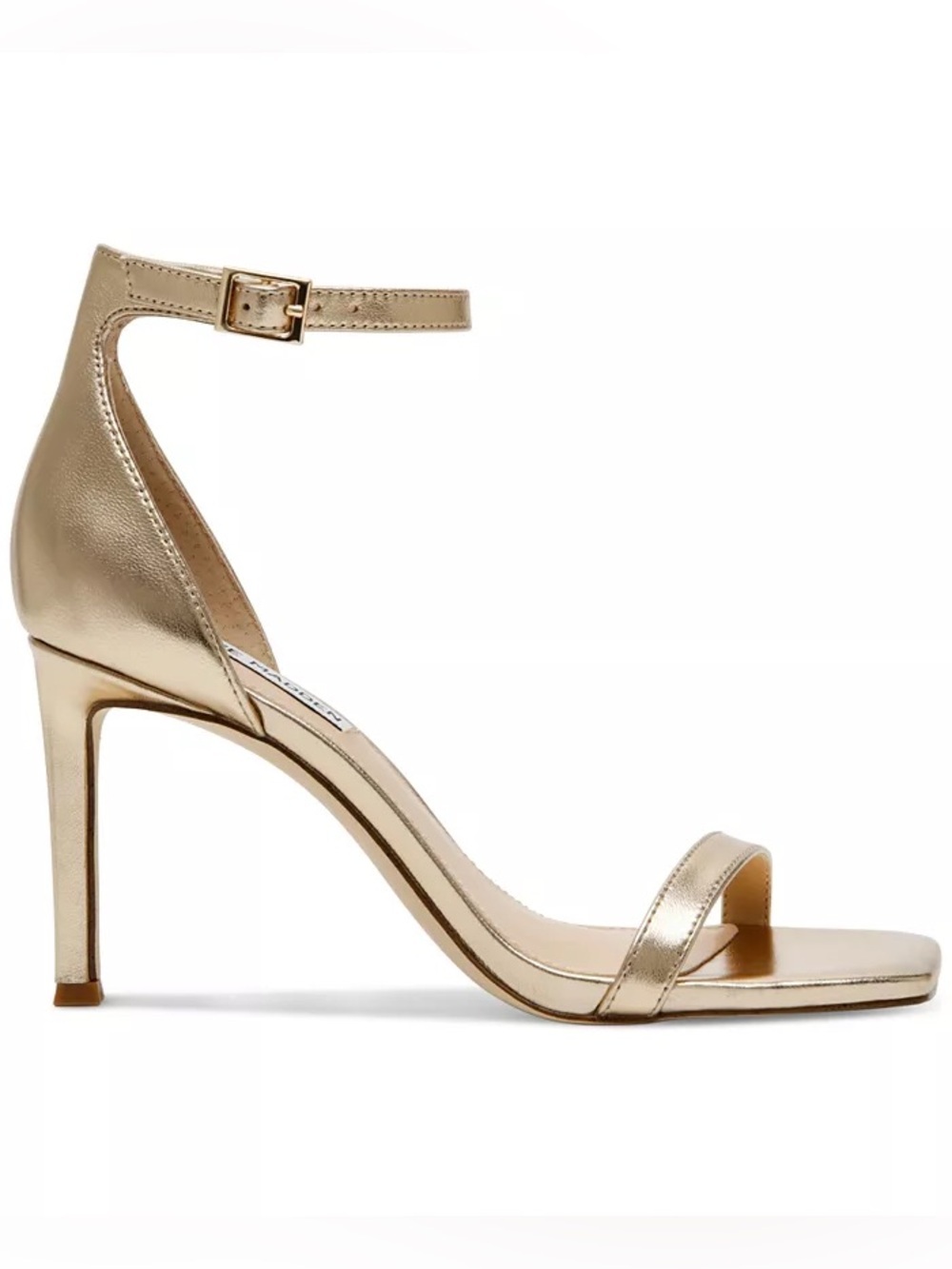 Steve Madden Piked Two Piece Stiletto Sandals Gold Size 9.5